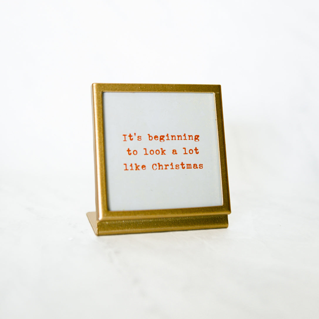 Mini Christmas Saying Frame