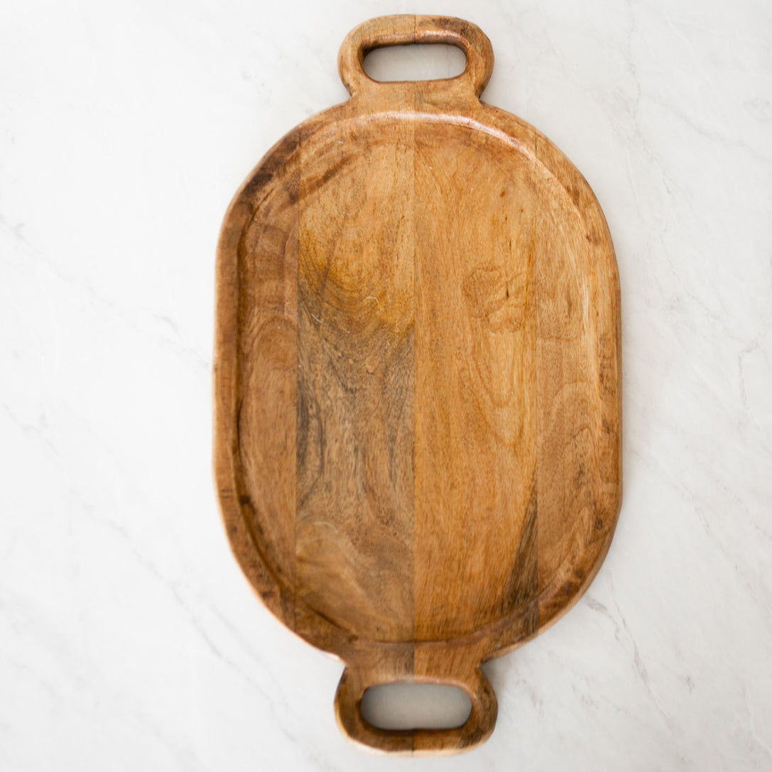 Oval Wood Tray