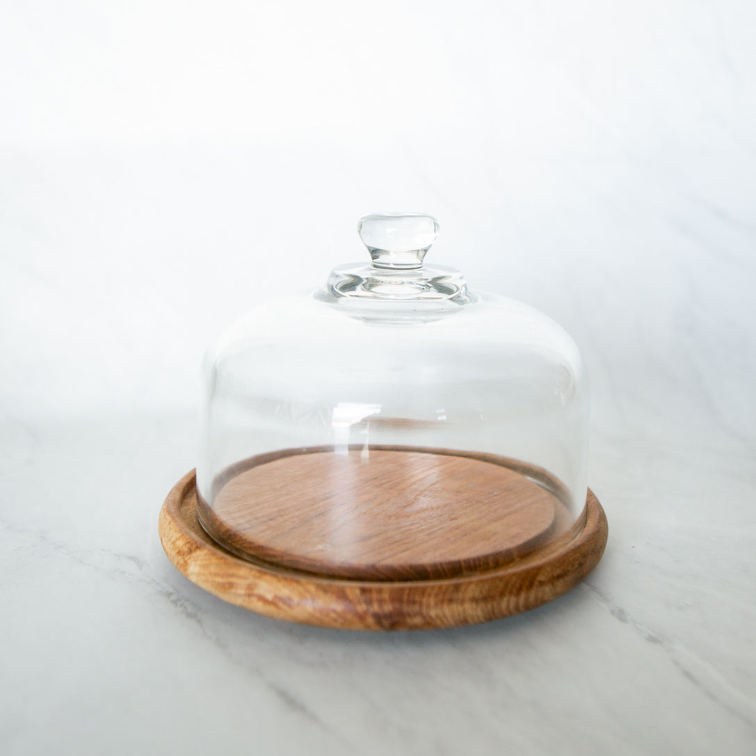 Wood Base Cloche - One of a Kind