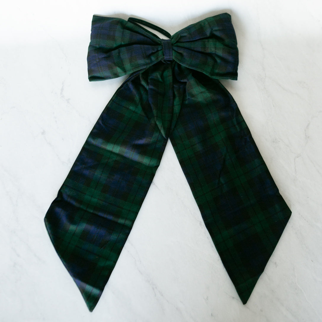 Plaid Christmas Bow