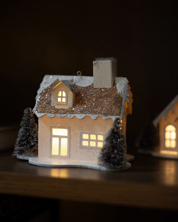 Glittered House Ornament