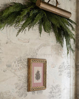 Pinstripe Christmas Tree Framed Art