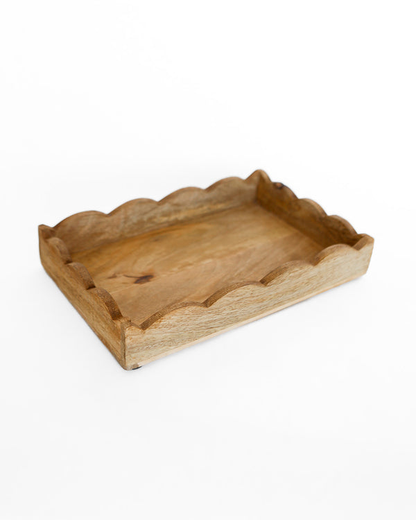 Cider Scalloped Tray