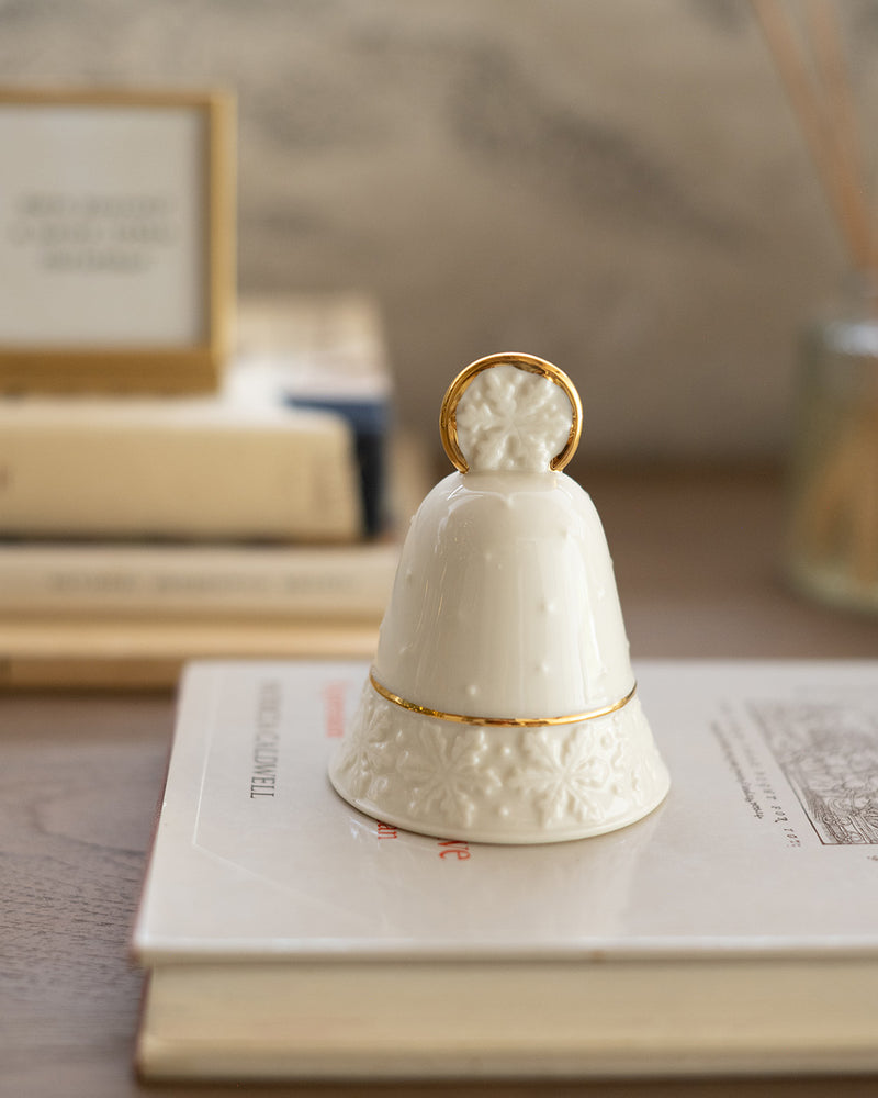 One of Kind Ivory Porcelain Bell