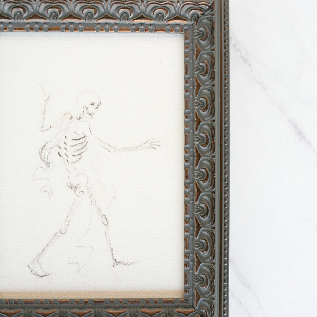 Dancing Skeleton Framed Art