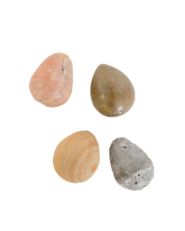 Natural Stone Easter Eggs- Set of 4