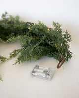 Cedar Garland With Lights