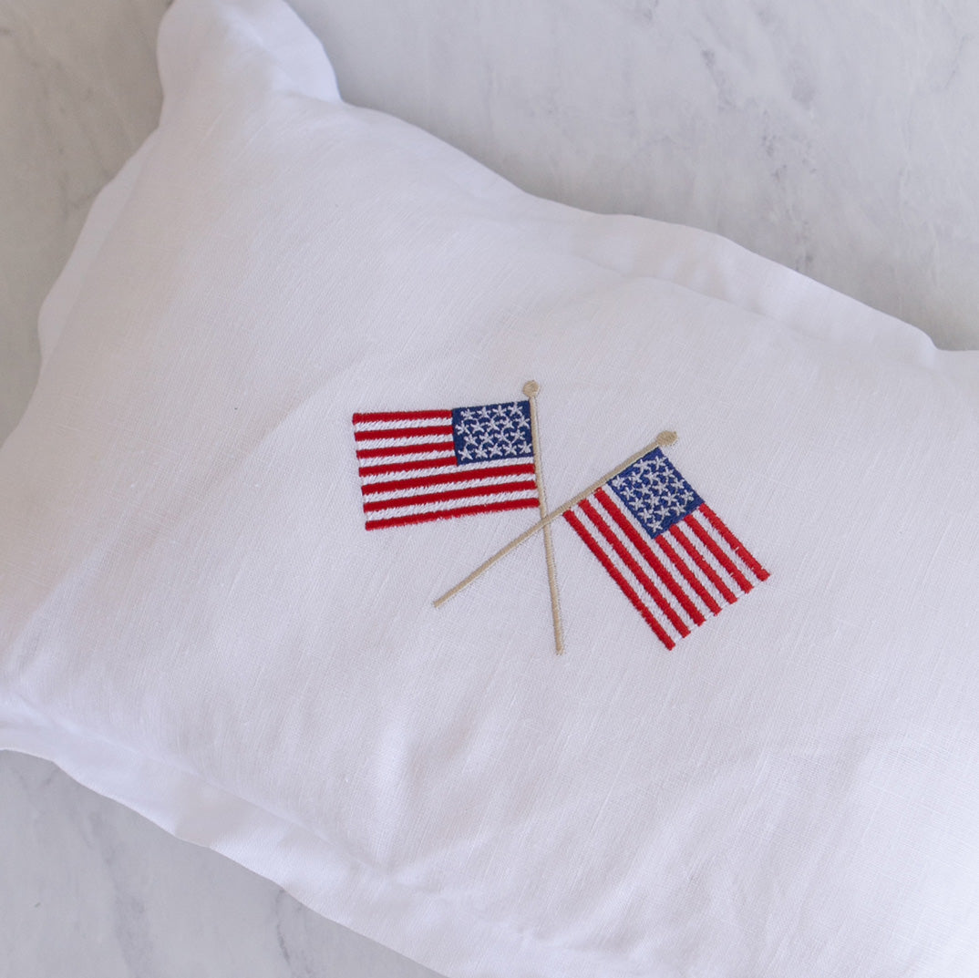 American Flag Accent Pillow