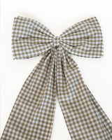 Large Gingham Bow