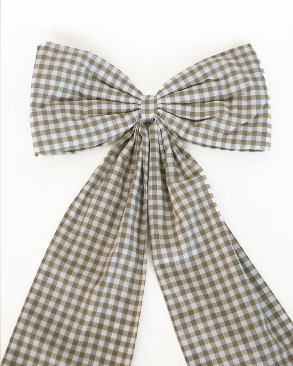 Large Gingham Bow