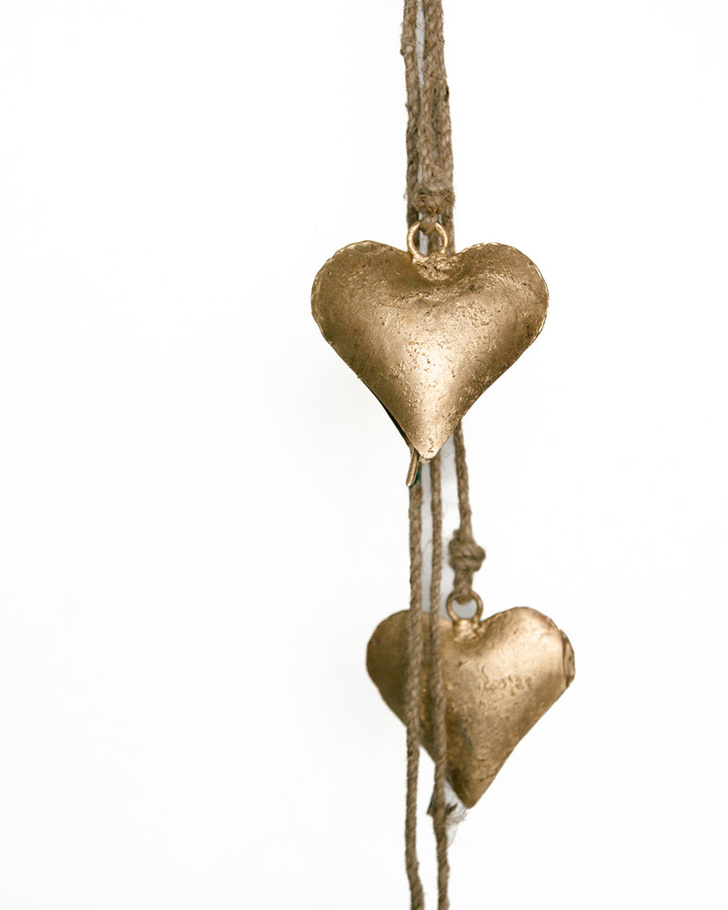 Gold Heart Bells