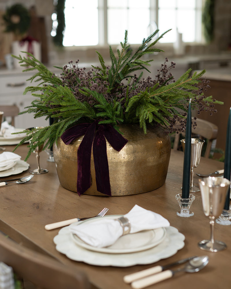 Evergreen Taper Candles - Set of 2