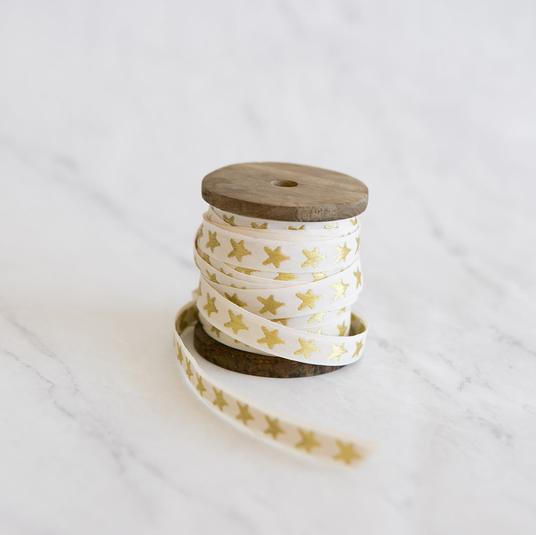 Vintage Gold Star Ribbon