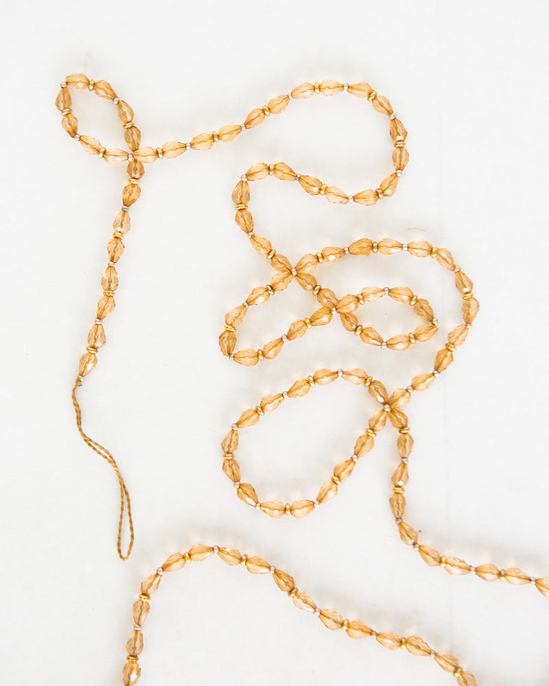 Amber Drop Beaded Garland
