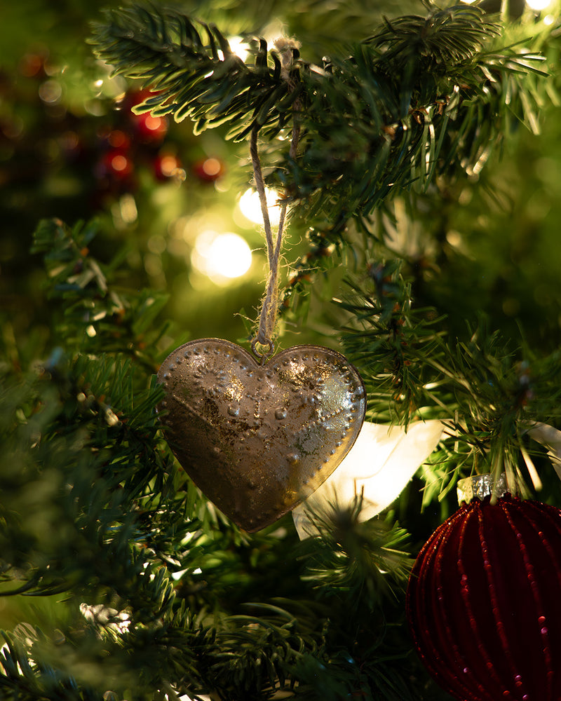Golden Etched Ornaments - Set of 3