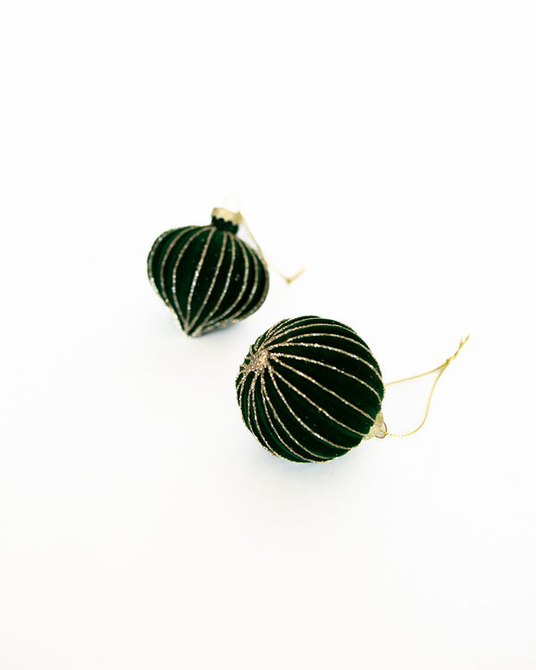 Forest Velvet Ornament - Set of 2