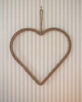 Braided Jute Heart Wreath -Large