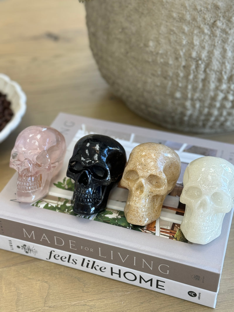 Resin Skulls - Set of 4