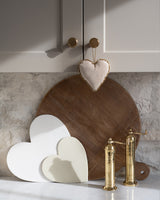 Beige Iron Heart