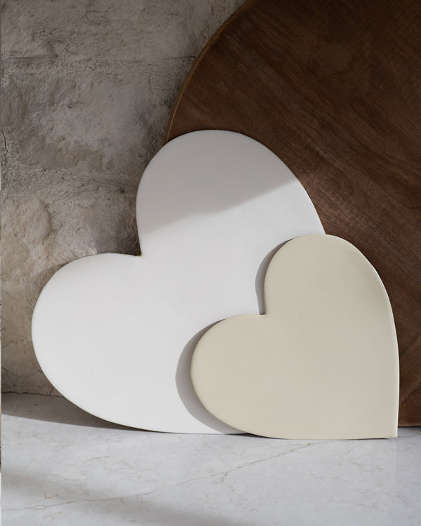 Beige Iron Heart