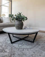 Iron & Marble Coffee Table