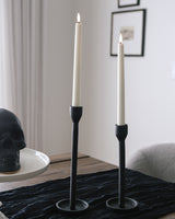 Battery Ivory Taper Candles - Set of 2
