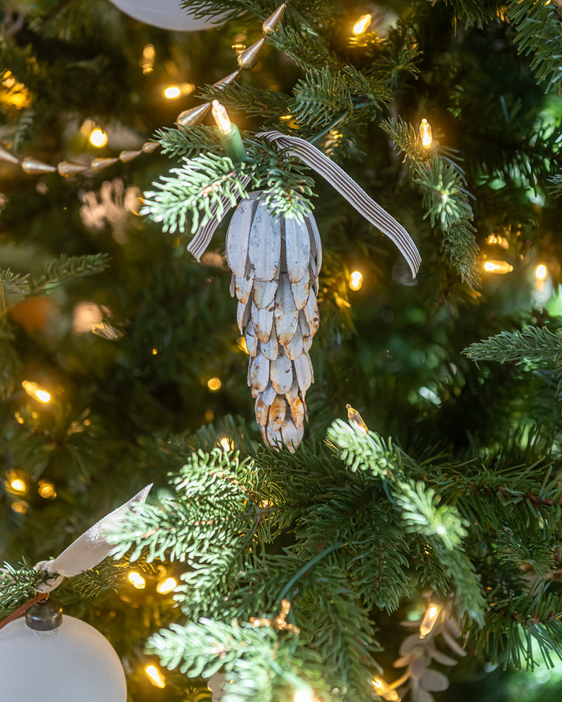 Large Iron Pinecone Ornament