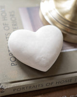 White Paper Mache Heart