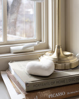 White Paper Mache Heart