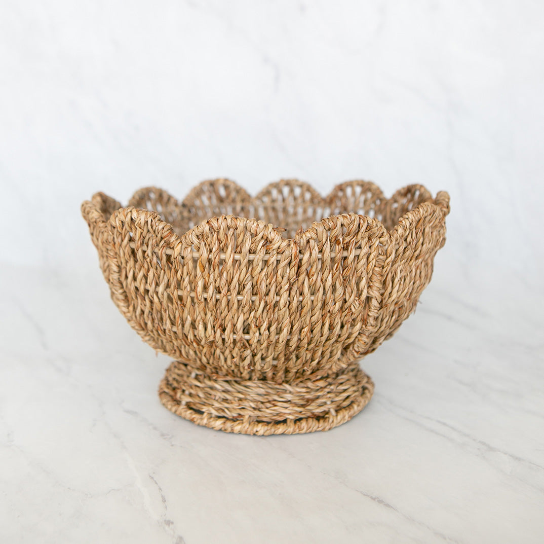 Woven Pedestal Bowl