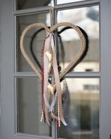 Braided Jute Heart Wreath -Large