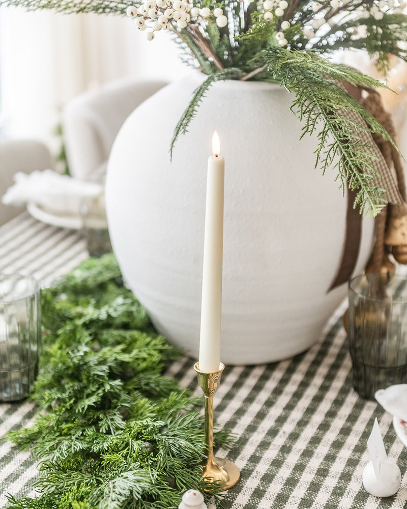 Large White Concrete Vase