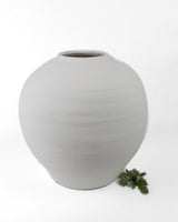 Large White Concrete Vase