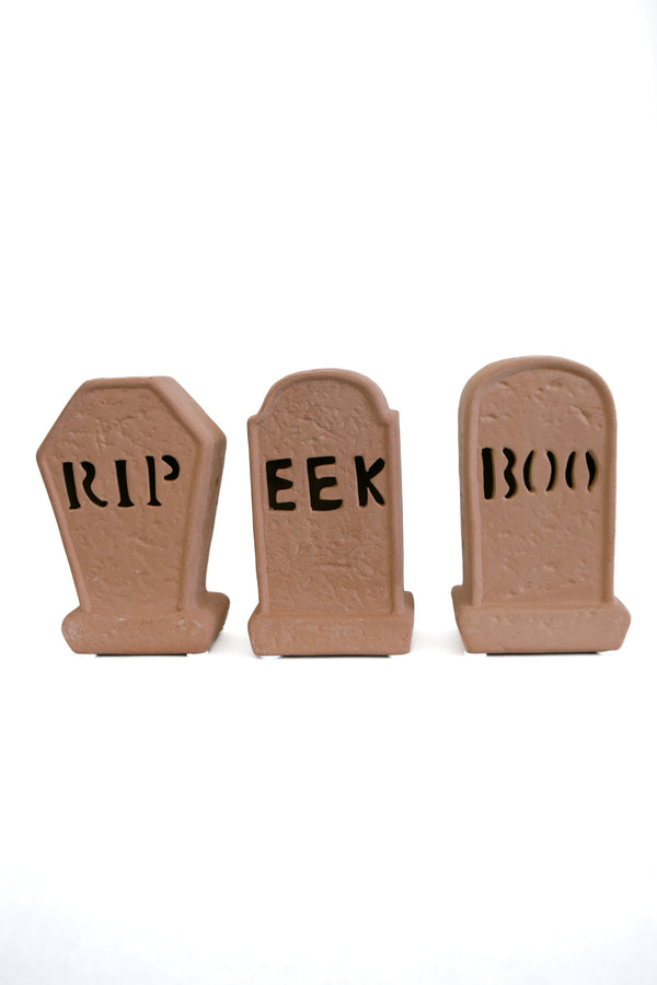 Light Up Tombstone - Set of 3