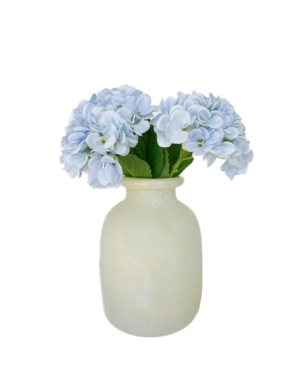 Creamy Frosted Vase