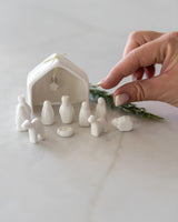 Mini Porcelain Nativity Set