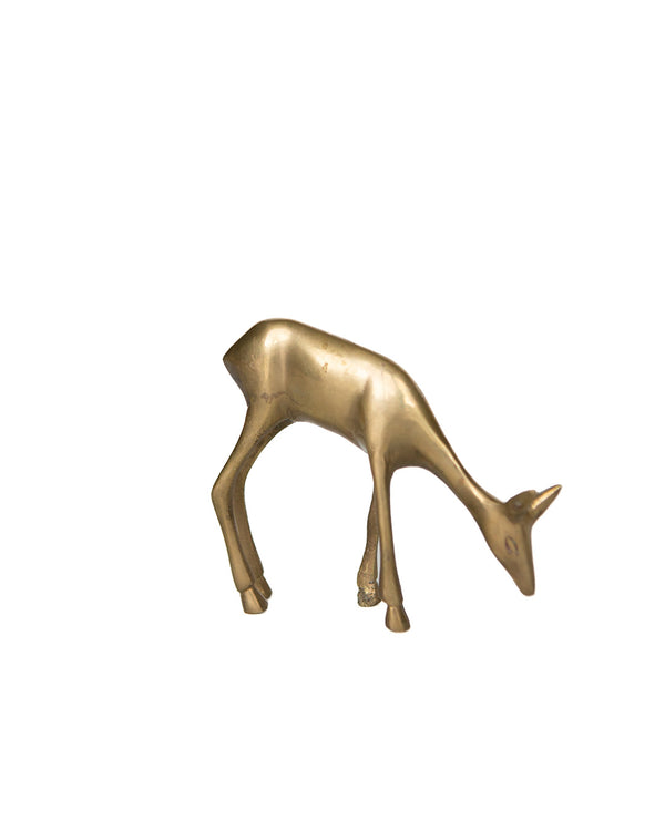 One of a kind Brass Deer Trinket