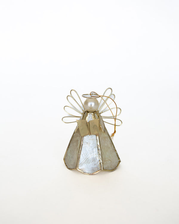 Golden Singing Angel Ornament