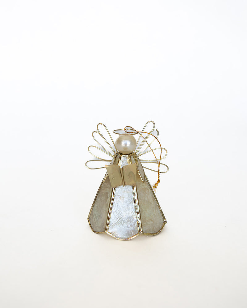 Golden Singing Angel Ornament
