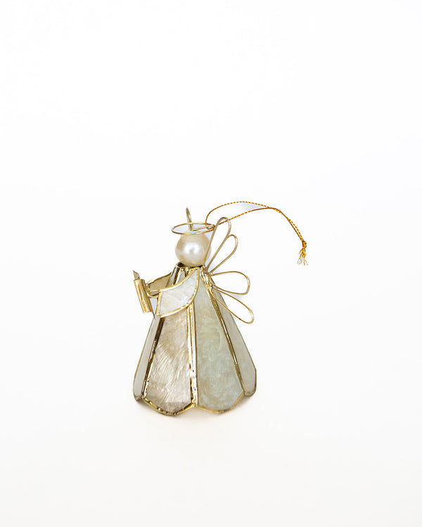 Golden Singing Angel Ornament