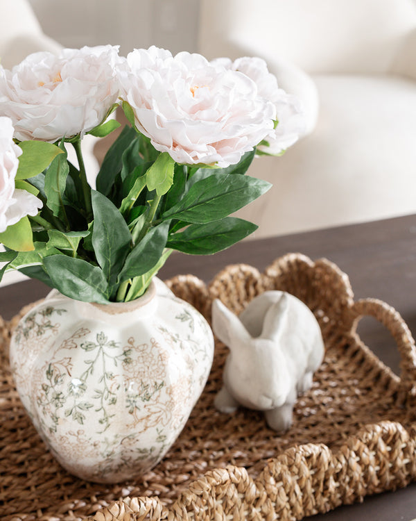 Woven Scalloped Tray