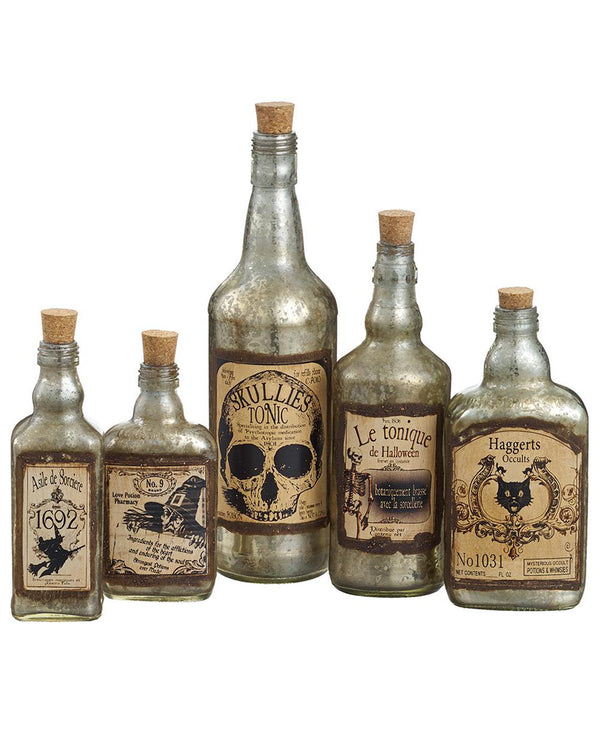 Sophisticated Potion Bottles - Set of 5