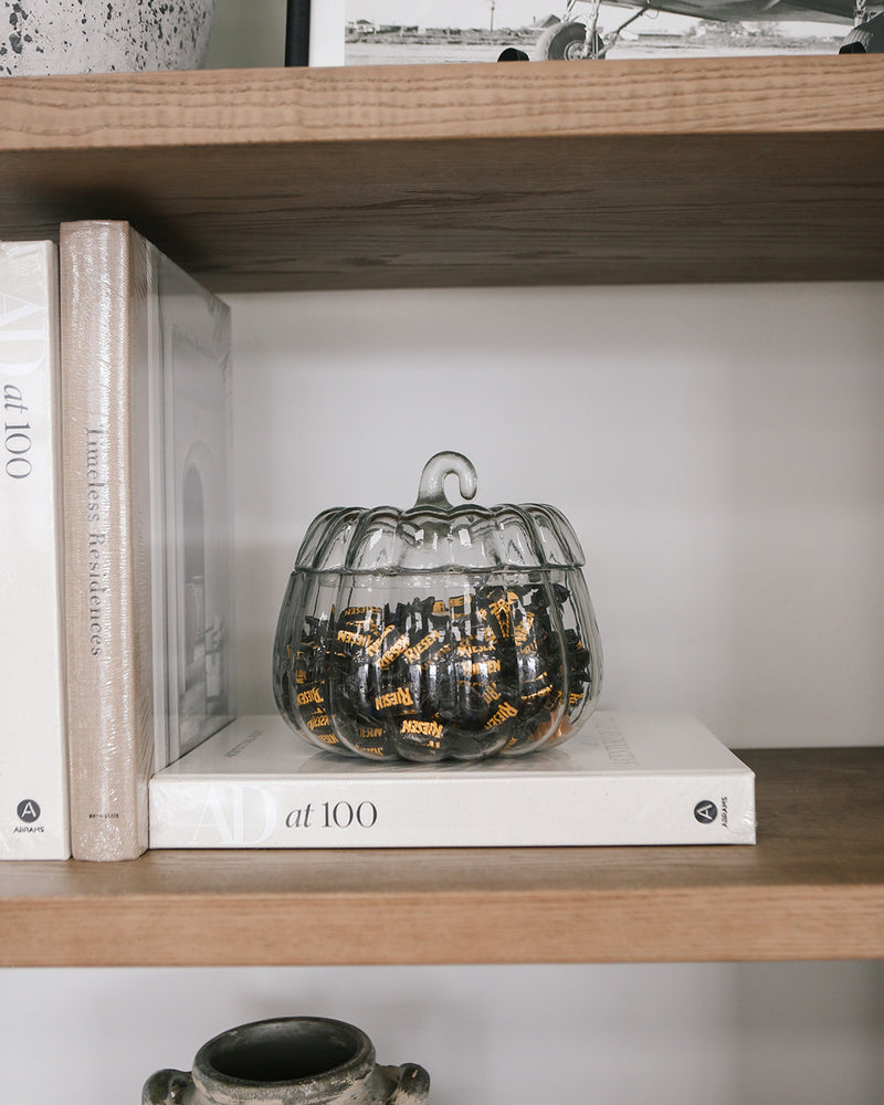 Glass Pumpkin Jar - Preorder