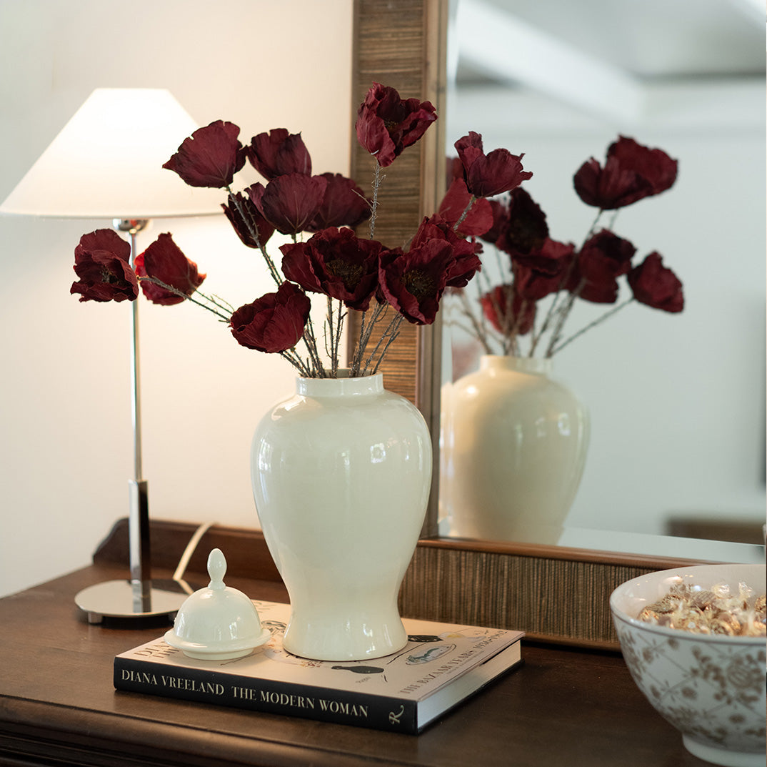 Crimson Poppy Spray