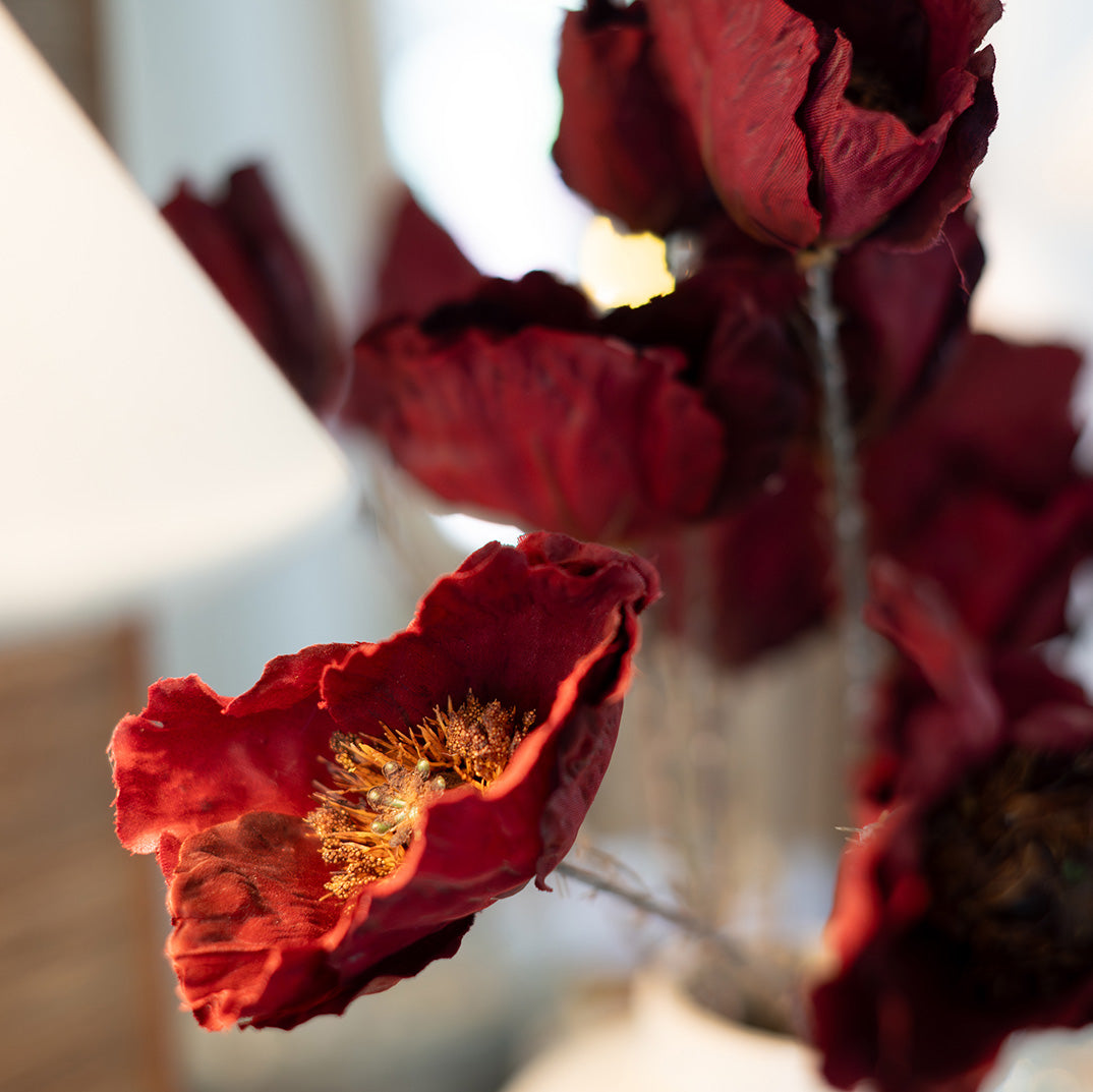 Crimson Poppy Spray
