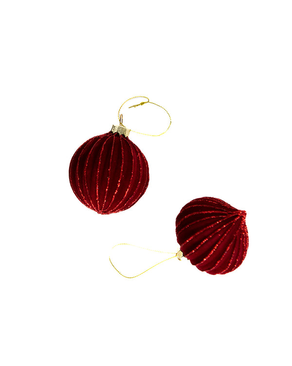 Holly Berry Ornaments - Set of 2