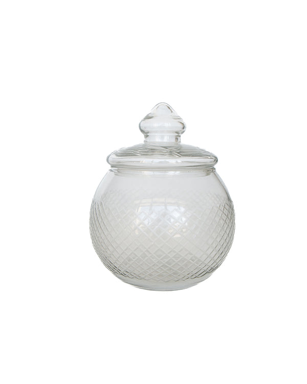 Vintage Noel Glass Canister
