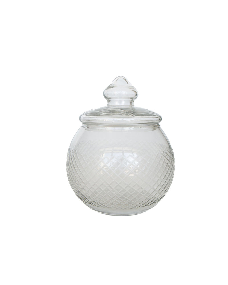 Vintage Noel Glass Canister