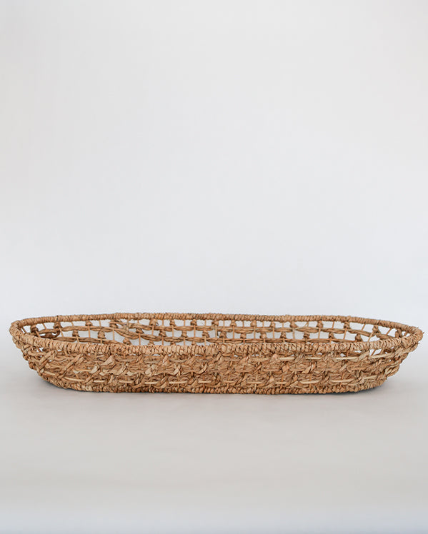 Decorative Hand-Woven Seagrass Basket