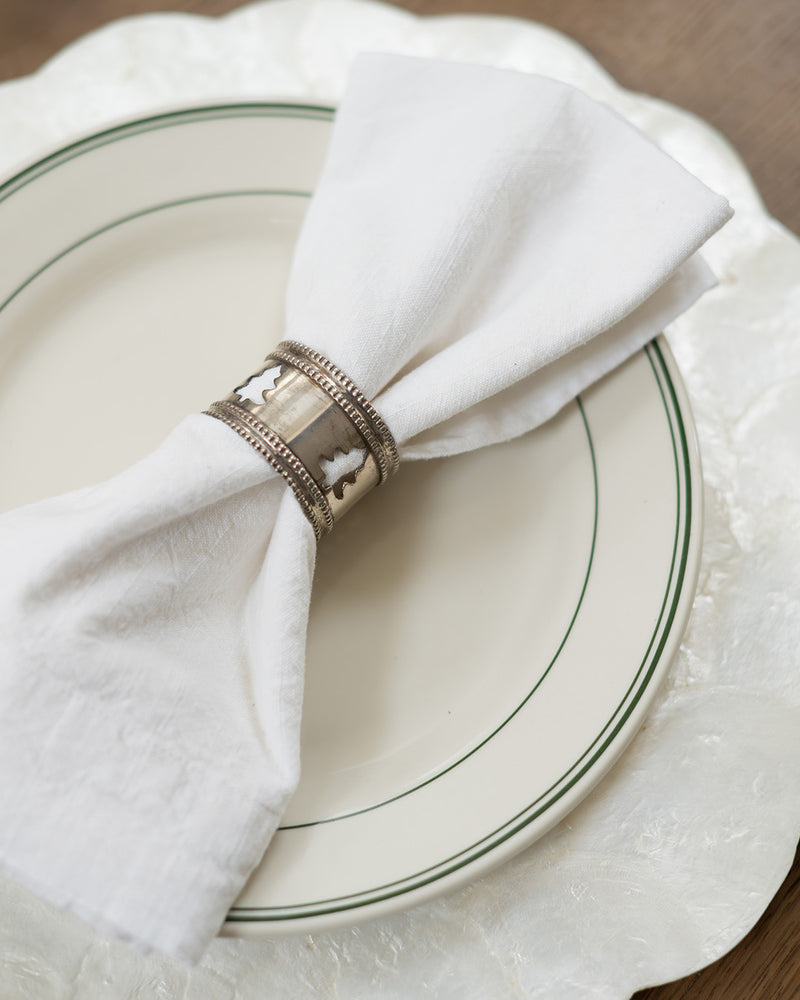 One of Kind Silver Napkin Rings